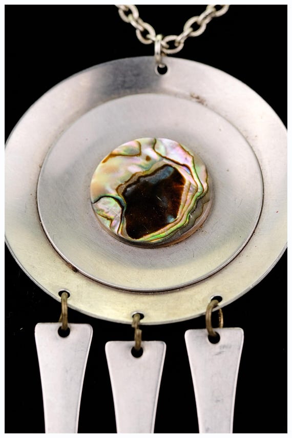 Mid Century Lord Python Modernist Abalone Sheffie… - image 5