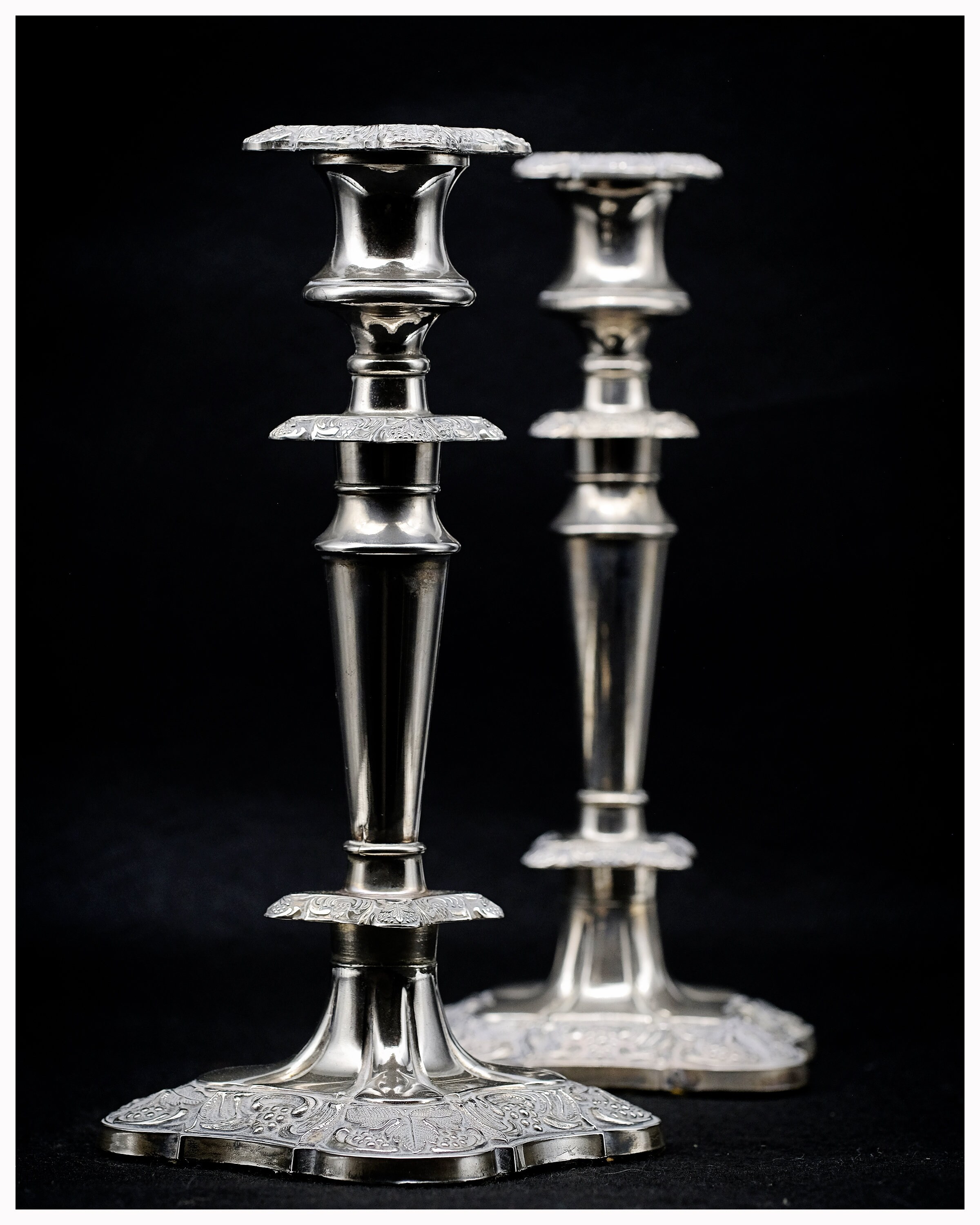 Real silver candlesticks sale