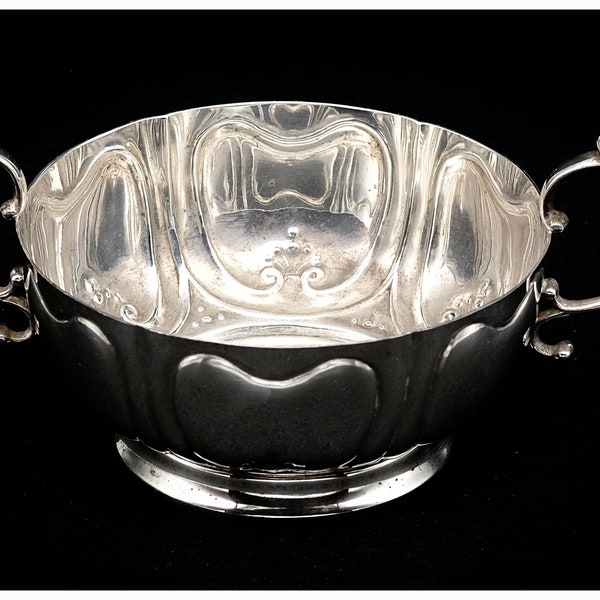 Vintage Replica Gorham Silver Plated Bowl, Jacob Boelen NY Silversmith Metropolitan Museum, Brandywine Bowl, Wine Porringer