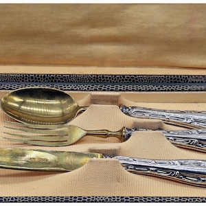 ドイツ　アンティーク　ゾーリンゲン　シルバー800 デザート　ナイフとフォーク 楽天市場】アンティーク フォーク シルバー800 葡萄柄 ドイツ製