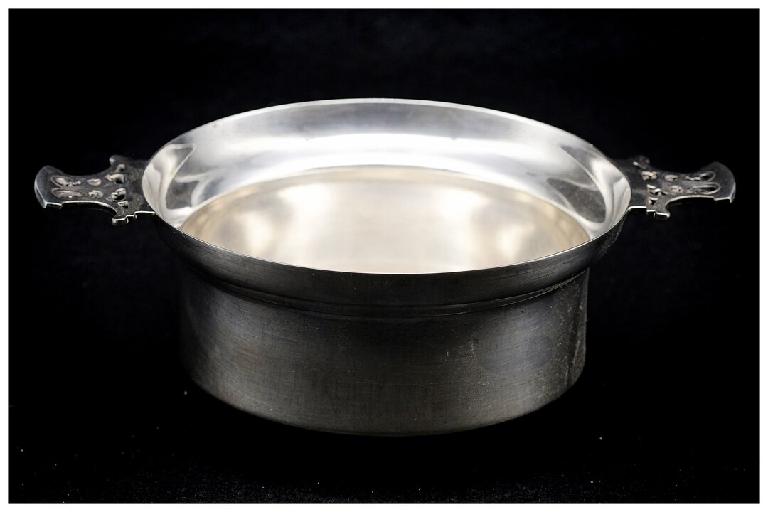 Antique Irish Silver Plated Porringer Bowl With Pierced Handles - Etsy