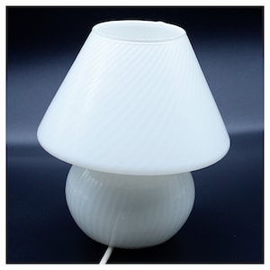 Original Murano Neve Wirbel Pilz Lampe