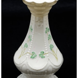 Vintage Belleek Shamrock Vase: Collectible Irish Porcelain, Millennium Edition
