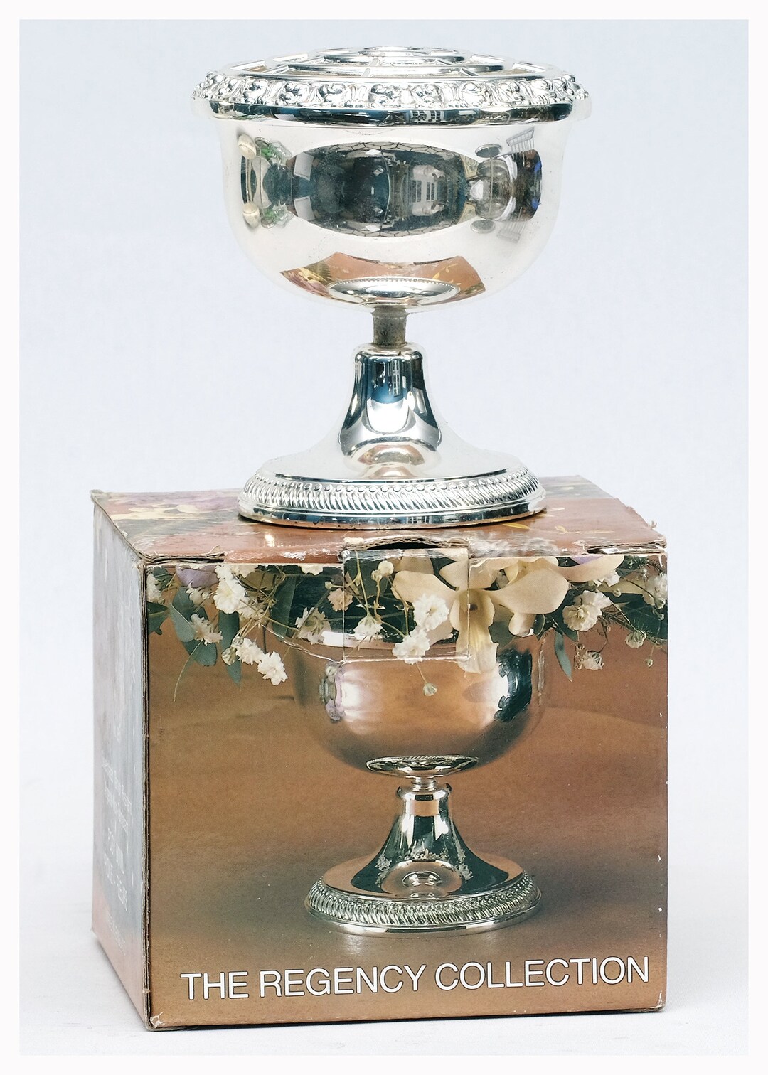 Vintage Silver Plated Rose Bowl Posy Bowl Regency Collection Etsy