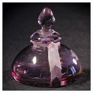 Vintage Murano Mundgeblasene Glas Parfümflasche mit Stopper