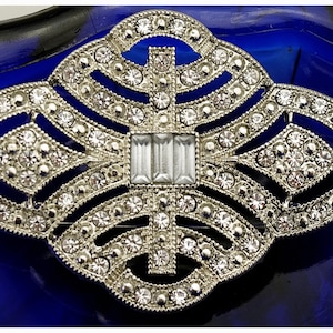 Vintage Art Deco Marcasite Brooch: 1930s Gatsby Style