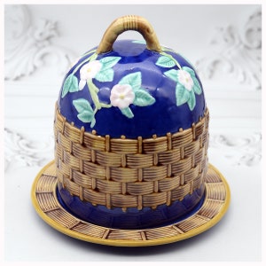 Majolica Cheese Dome Keeper Inspired By George Jones