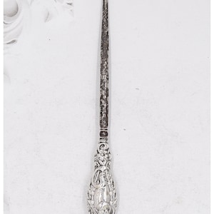 Antique Large Sterling Silver Button Hook  25 cms 1909 Lionel Smith Co Birmingham