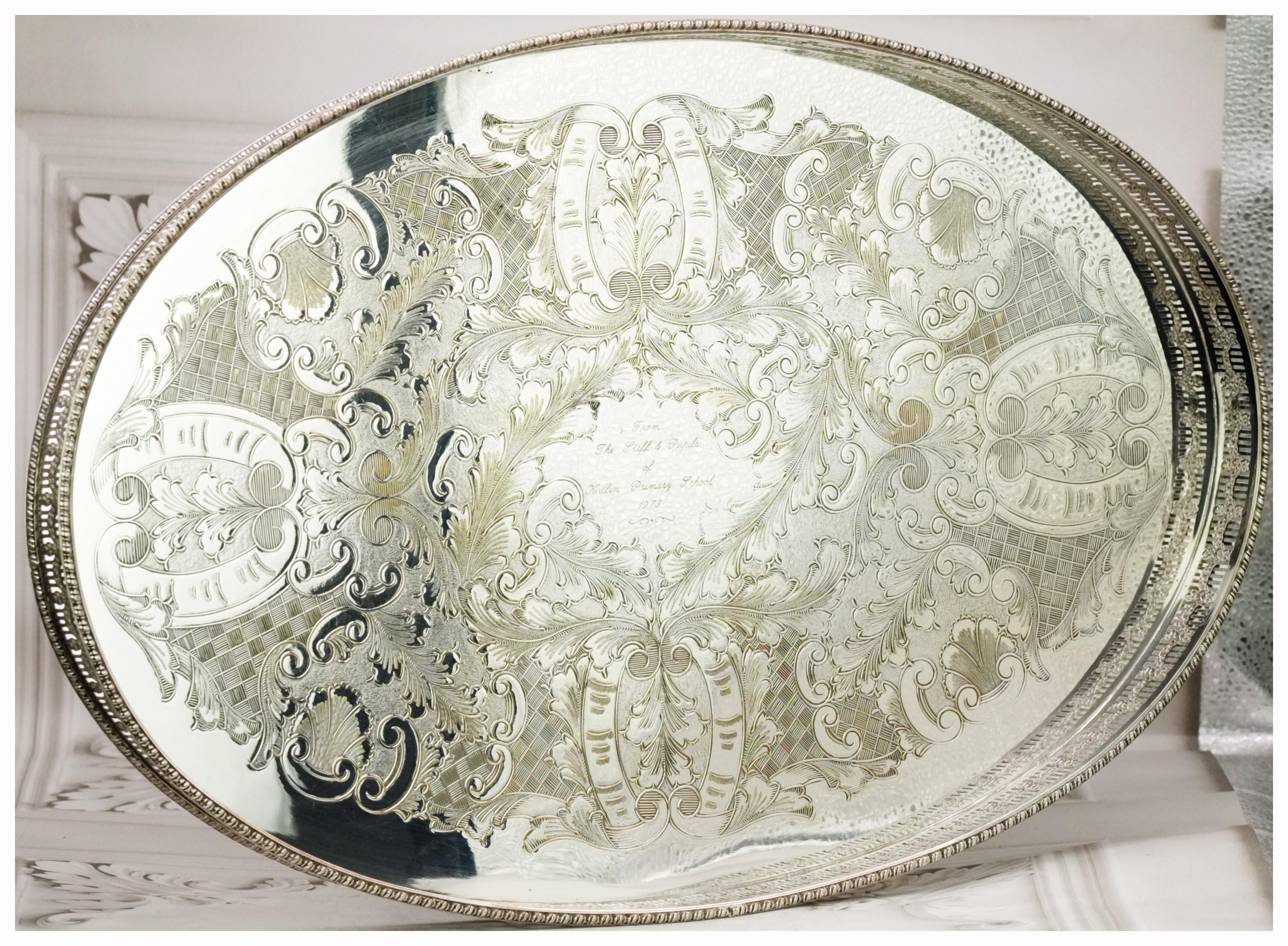 Viners silver tray - Etsy 日本