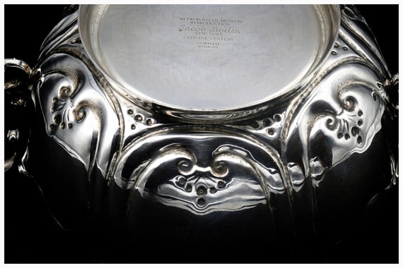 Vintage Replica Gorham Silver Plated Bowl, Jacob Boelen NY