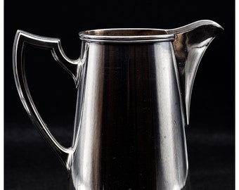 Stunning Antique Art Krupp Berndorf Alpacca-Silber I Silver Plated Large Water Jug, High Quality BMF Holloware, Austria 1927