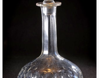 Antique Victorian Decanter with Stopper circa 1890