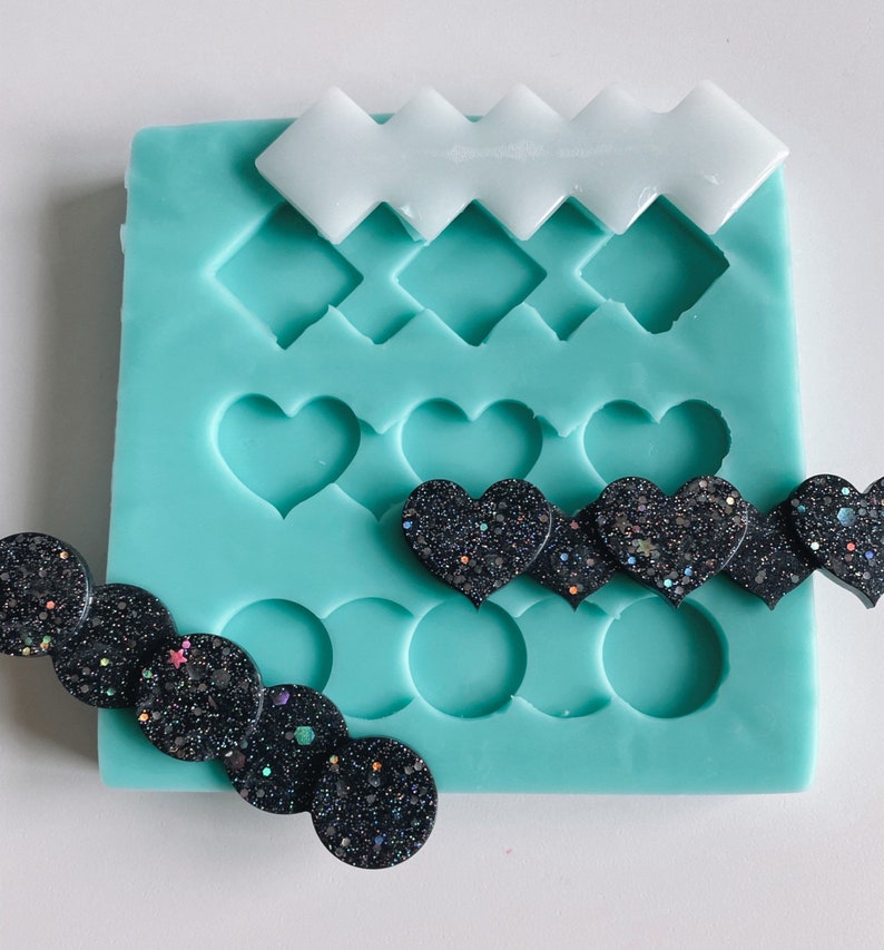 UNIQUE 80mm Barrettes Silicone Mold Circle Silicone Mold Etsy