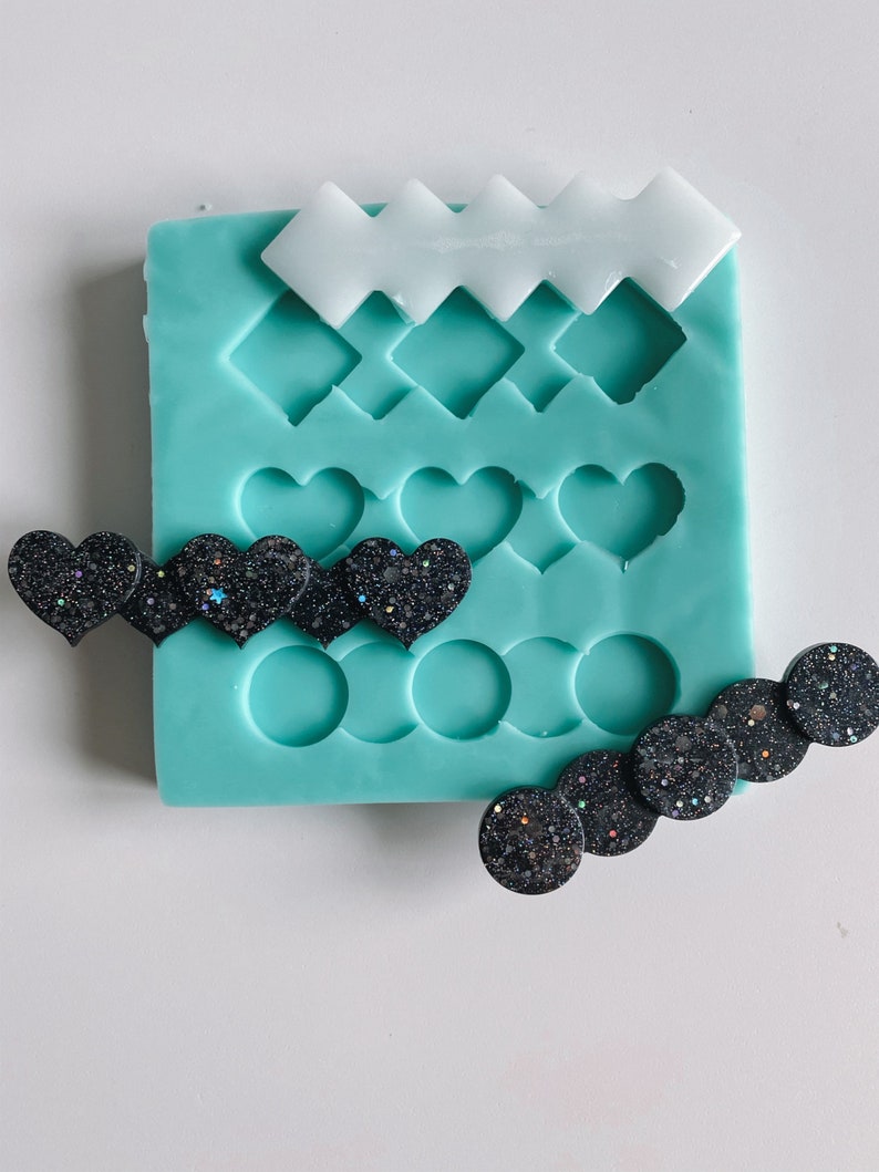 UNIQUE 80mm Barrettes Silicone Mold Circle Silicone Mold Etsy