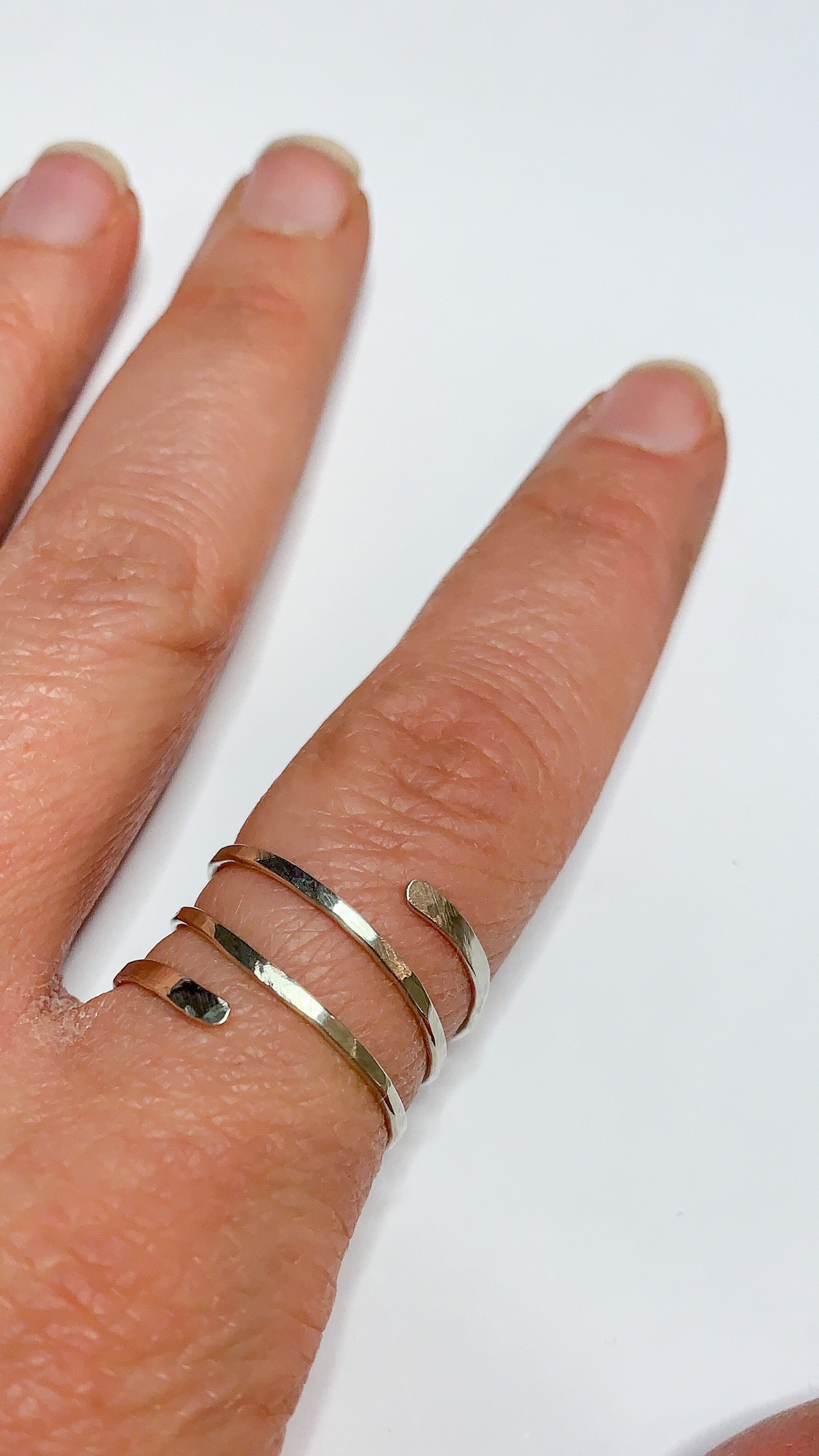Sterling silver adjustable wrap ring Handmade Adjustable Etsy
