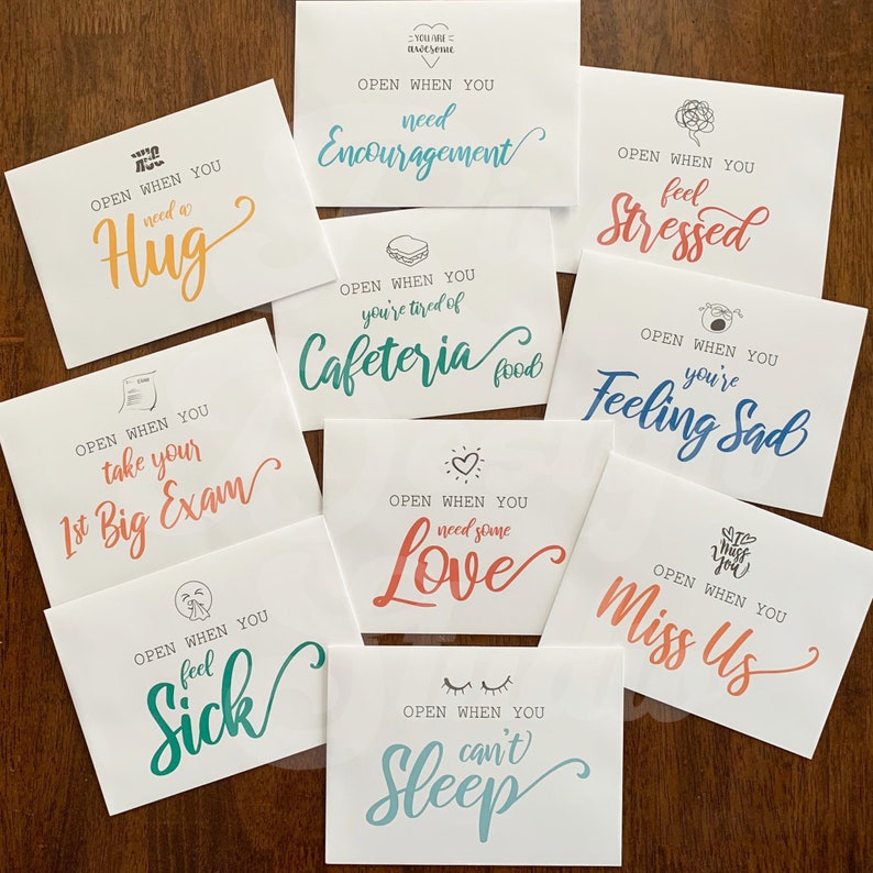 Open When Envelopes College - Set of 16 - Going Away to College, University Gifts, Leaving Home, Daughter Son Gift, Care Package image 7