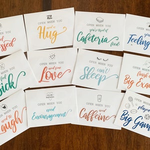 Open When Envelopes College - Set of 16 - Going Away to College, University Gifts, Leaving Home, Daughter Son Gift, Care Package image 8