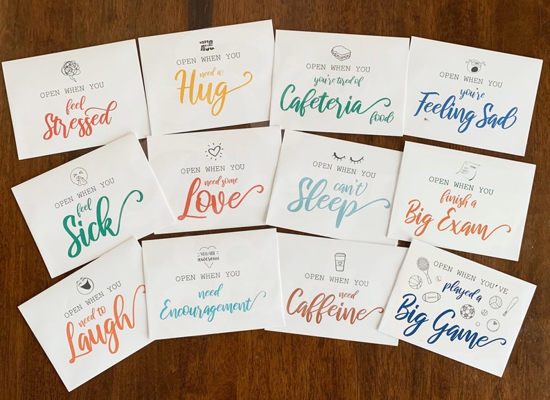 Open When Envelopes College - Set of 16 - Going Away to College, University Gifts, Leaving Home, Daughter Son Gift, Care Package image 8