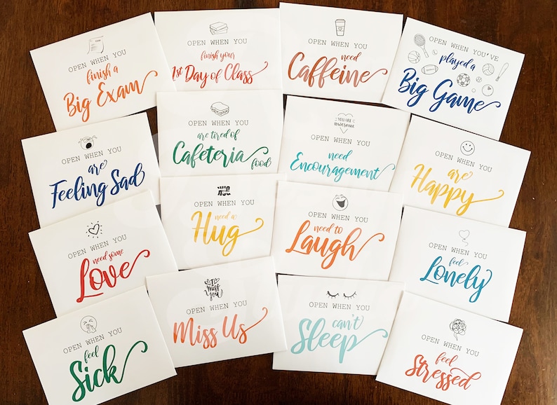 Open When Envelopes College - Set of 16 - Going Away to College, University Gifts, Leaving Home, Daughter Son Gift, Care Package image 10