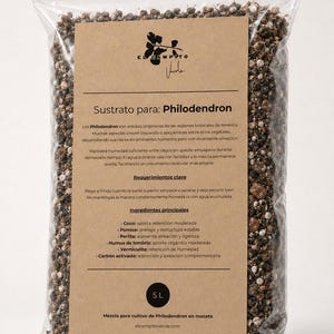 Philodendronsubstrat, 5 liter, luftig och väldränerande blandning för krukväxter