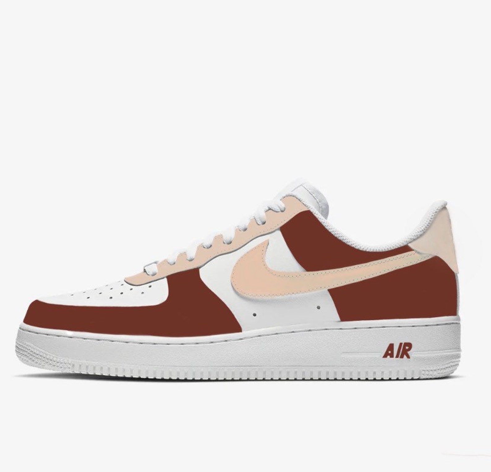 custom air force 1 mocha