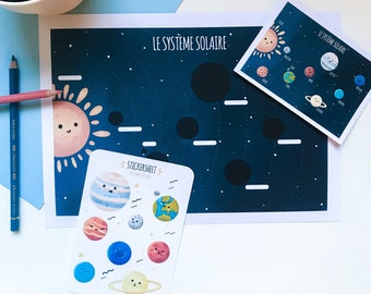 Actividad del Sistema Solar para niños