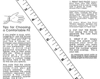 Printable Size Guide - to help ensure the perfect fit.