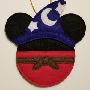 Fantasia Mickey / Weihnachtsdeko / Filzanhänger