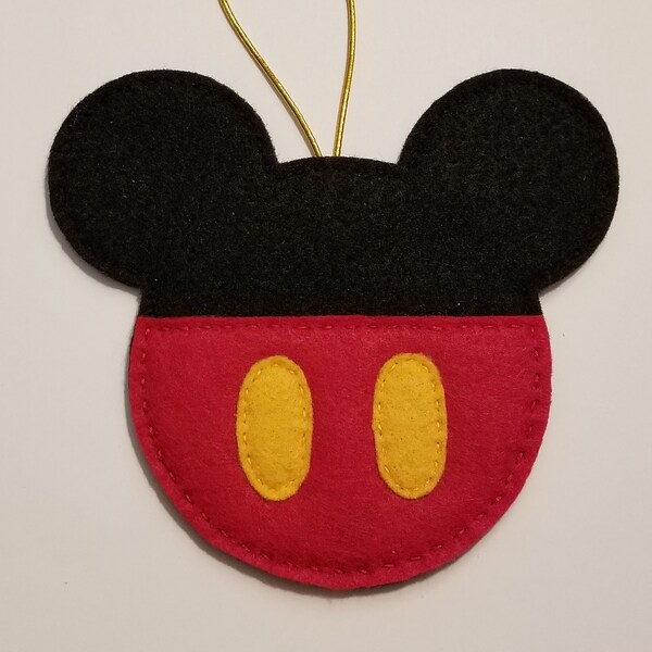 Mickey Mouse Ornament/ Christmas Decor/ Felt Ornament