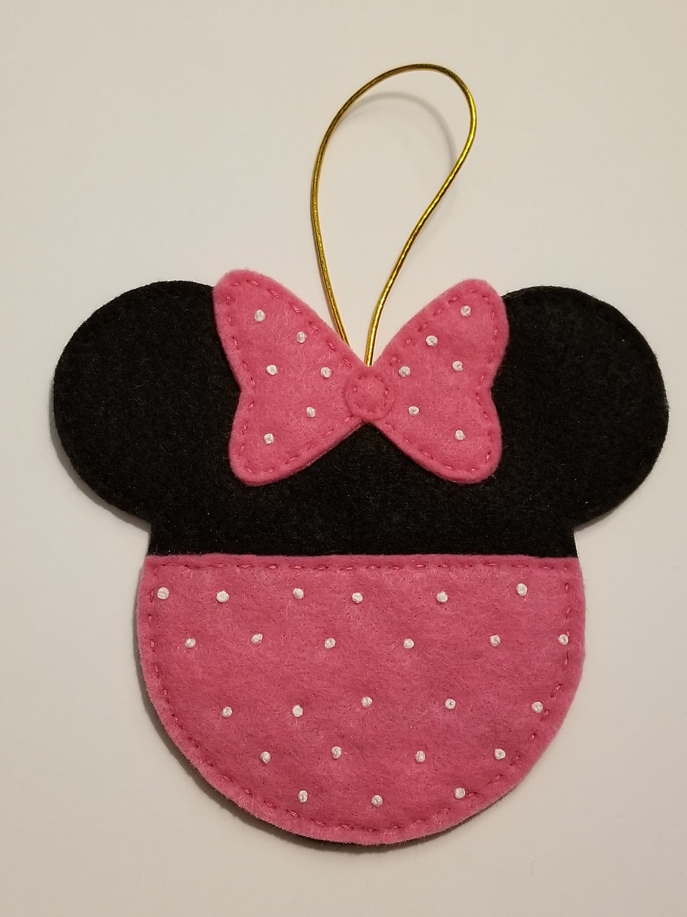 Minnie Mouse Christmas Bow Ornament 2024 Doti Kendra