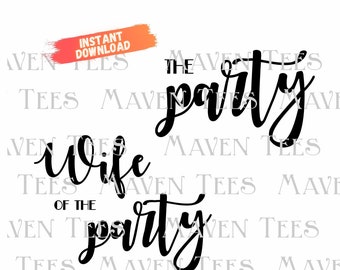 Vrouw van de Partij, Het parenoverhemd van de Partij, vrijgezellenfeest het passende overhemden, het ontwerp van de huwelijkspartij