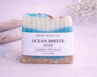 Ocean Breeze Soap | Vegan Cold Process, Coastal Scent