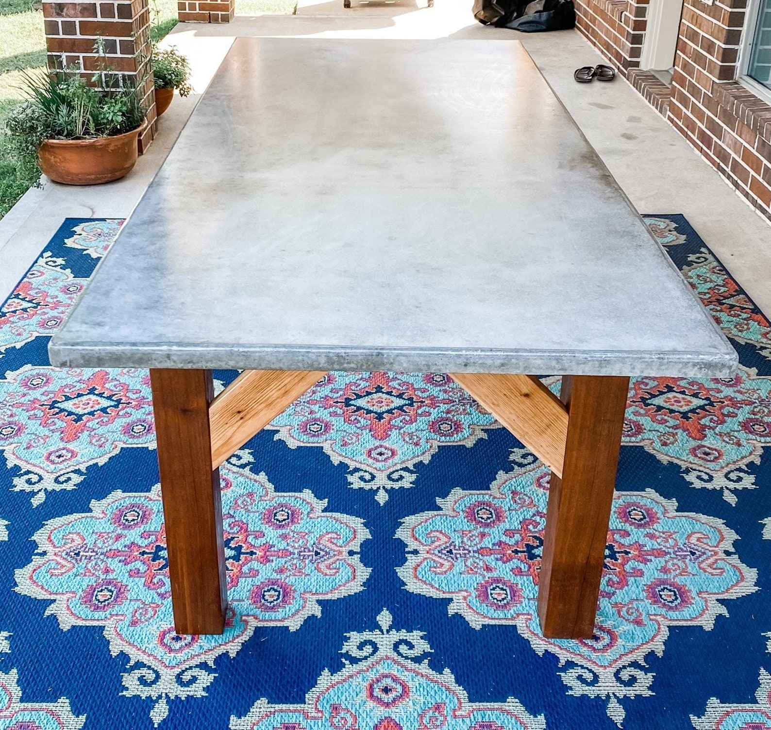Cement Patio Table Plans DIY Etsy