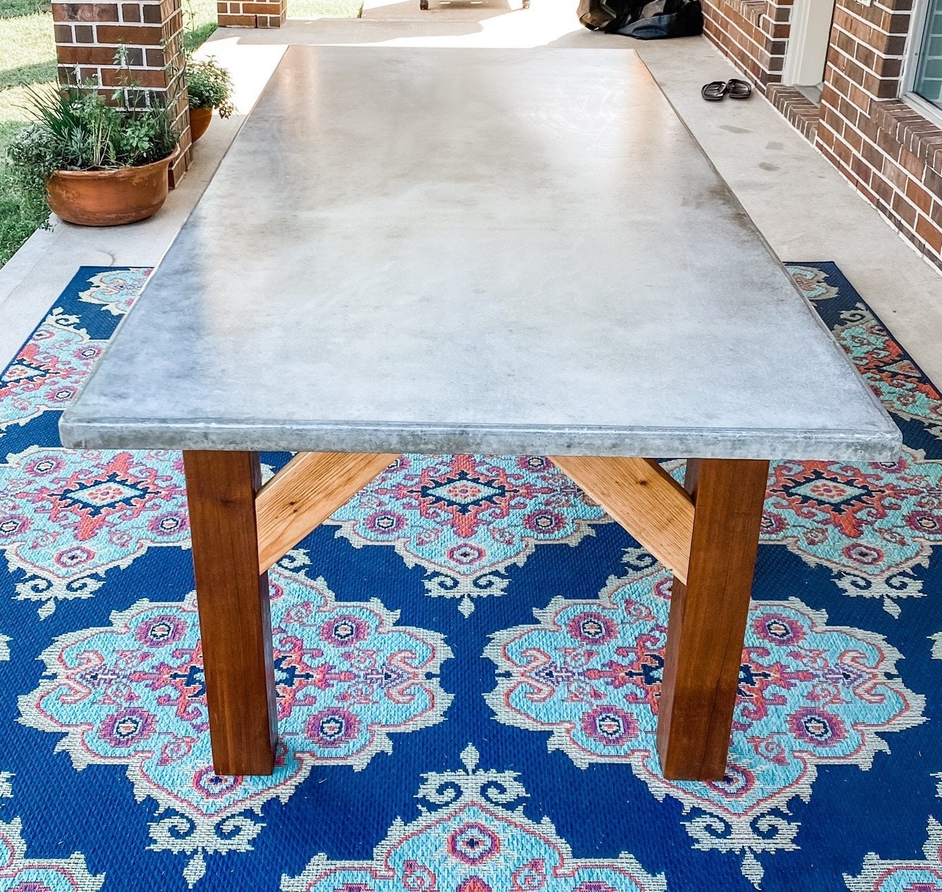 Cement Patio Table Plans DIY Etsy