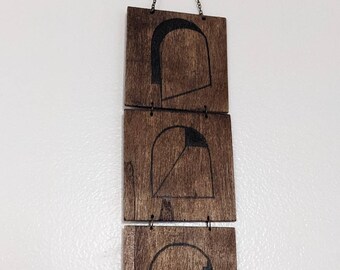 wall hanging • archways trio • wood wall art