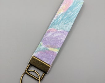 keychain • upcycled fabric • key fob keychain