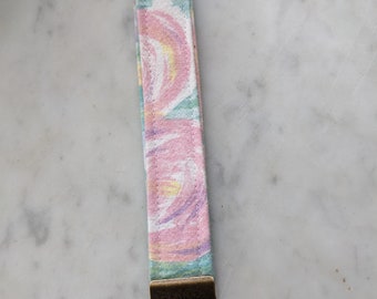 keychain • upcycled fabric • key fob keychain