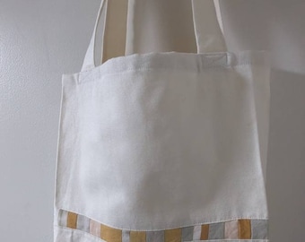 naturally dyed tote bag made with cotton and canvas