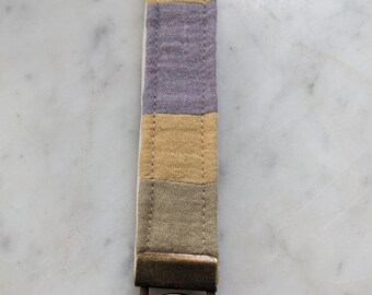 keychain • naturally dyed fabric • key fob keychain