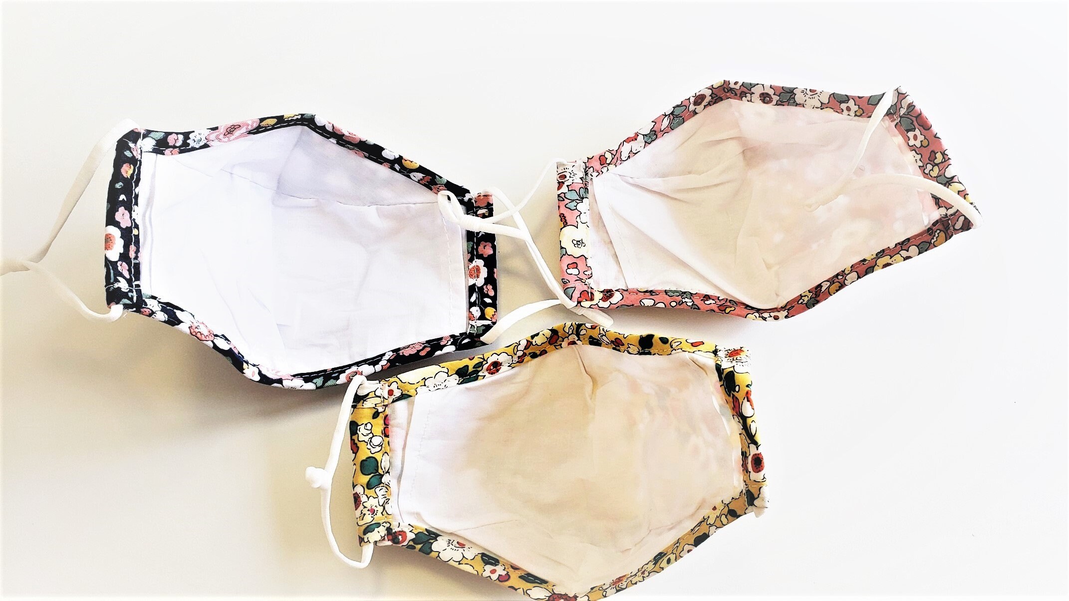 3 Layers Washable Cloth Face Mask With Insert Filter Pocket Etsy UK