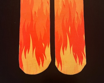 Fire Adult and Kids Socks