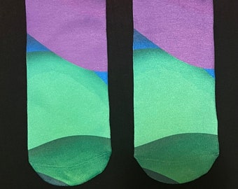 Color Waves Adult and Kids Socks