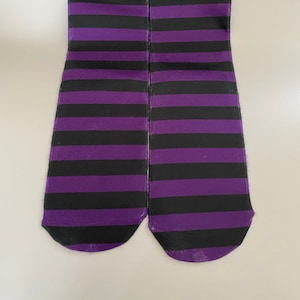 Purple Striped Adult And Kids Socks