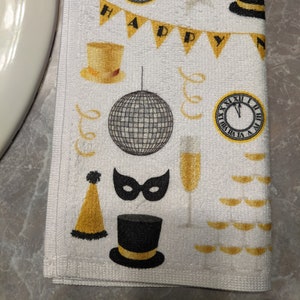 New year's dish store towels