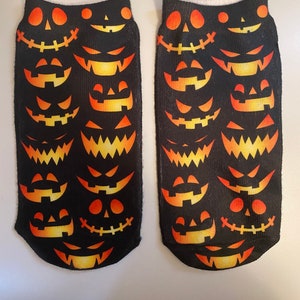 Halloween Jack O Lantern Adult And Kids Socks