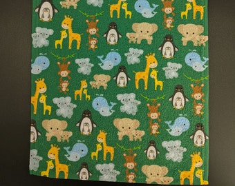 Baby Animals Baby Burp Cloth