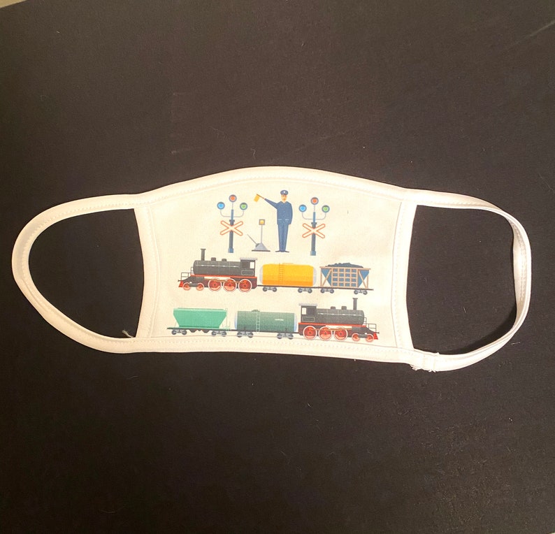 Trains Face Mask Small Medium Large and Extra Large Etsy