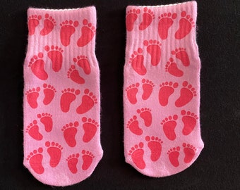 Pink Baby Feet Baby Socks