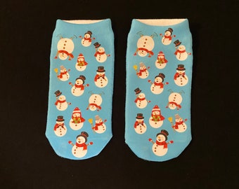 Snowman Christmas Adult And Kids Socks