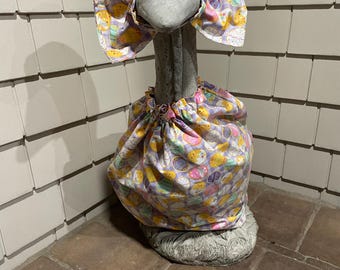 Osterei Veranda Gans Outfit - Hut und Kleid